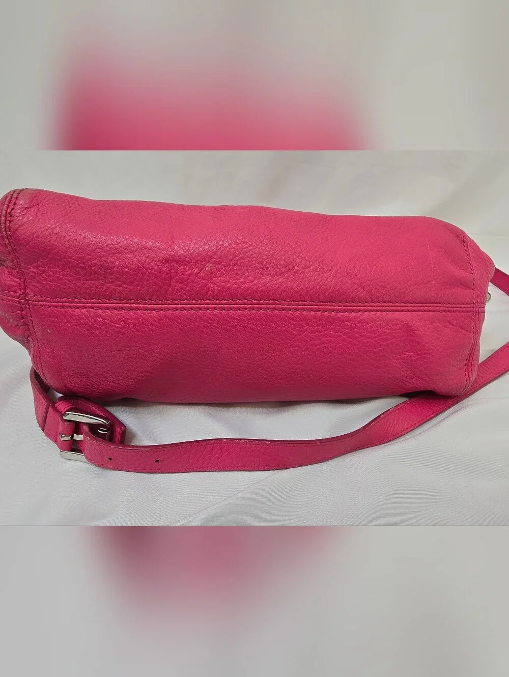 Michael Kors Jet Set Hot Pink Leather Chain Tote